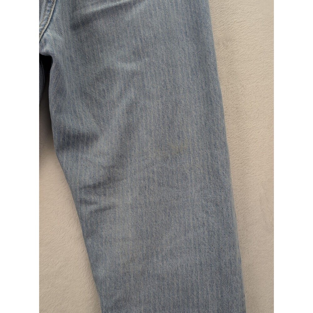 Levis Premium 501 '81 Pin striped Light Wash Tapered Leg Jeans Women's Sz 25x31 - Picture 15 of 16